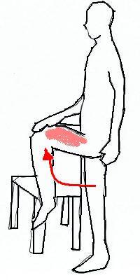 股関節の運動（前腿）